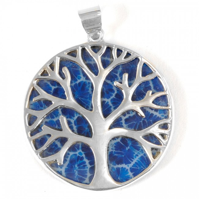 Grand arbre de vie en argent serti de nacre - 0 - Boutique Nirvana
