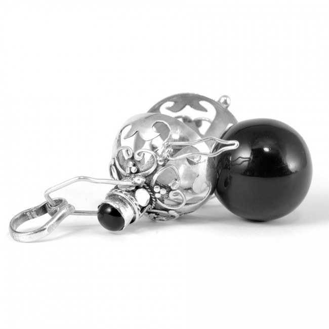 Bola cage émaillé - Silver Jewellery - Boutique Nirvana