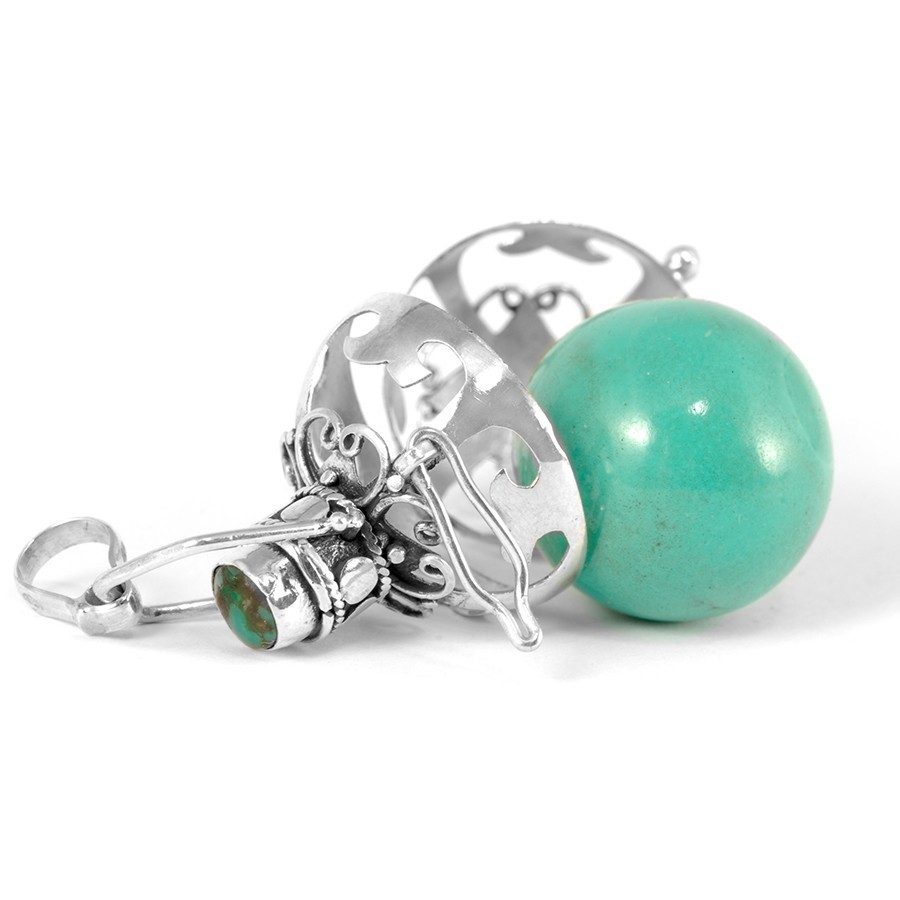 Bola cage émaillé - Silver Jewellery - Boutique Nirvana