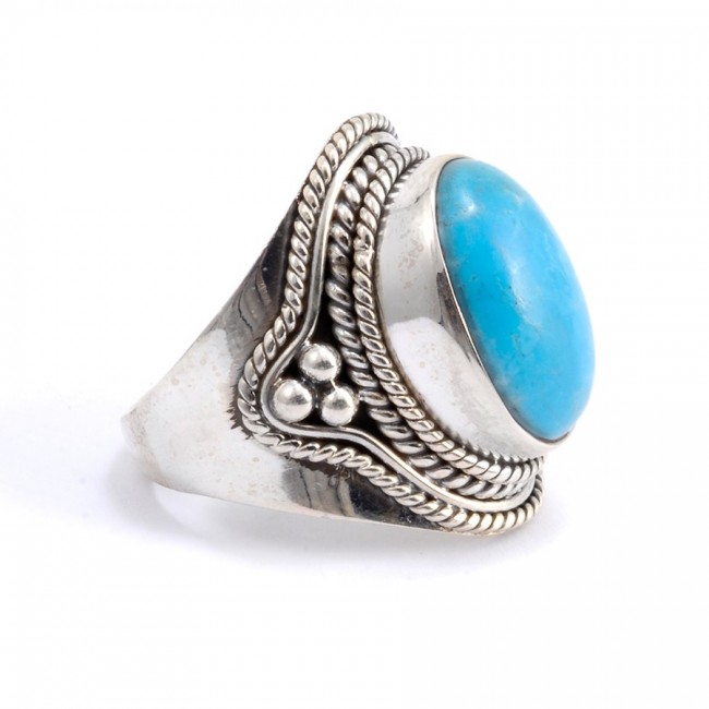 Bague argent et pierre Goa - BIJOUX ARGENT - Boutique Nirvana