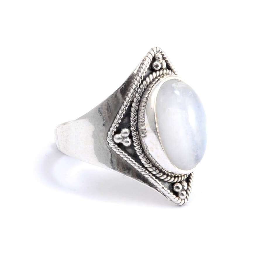 Bague argent et pierre Chakra - BIJOUX ARGENT - Boutique Nirvana
