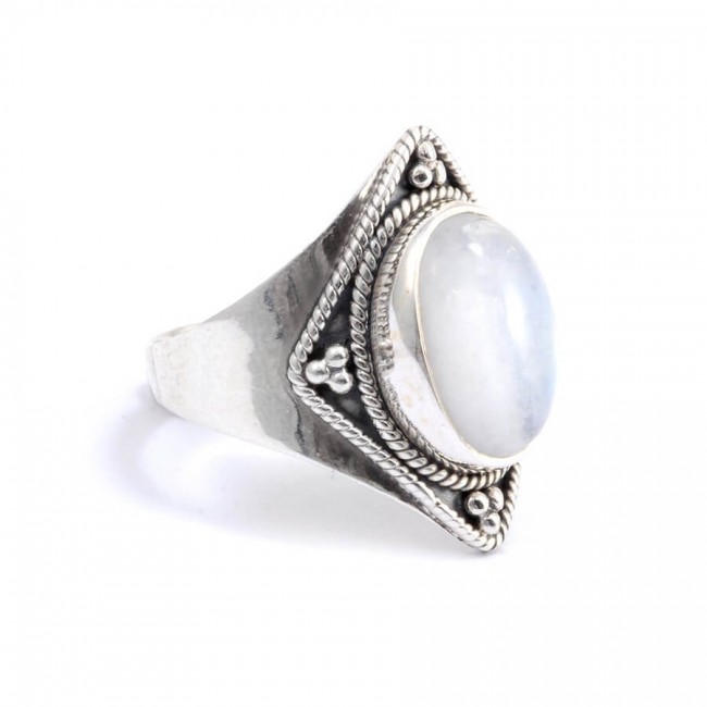 Bague argent et pierre Chakra - BIJOUX ARGENT - Boutique Nirvana
