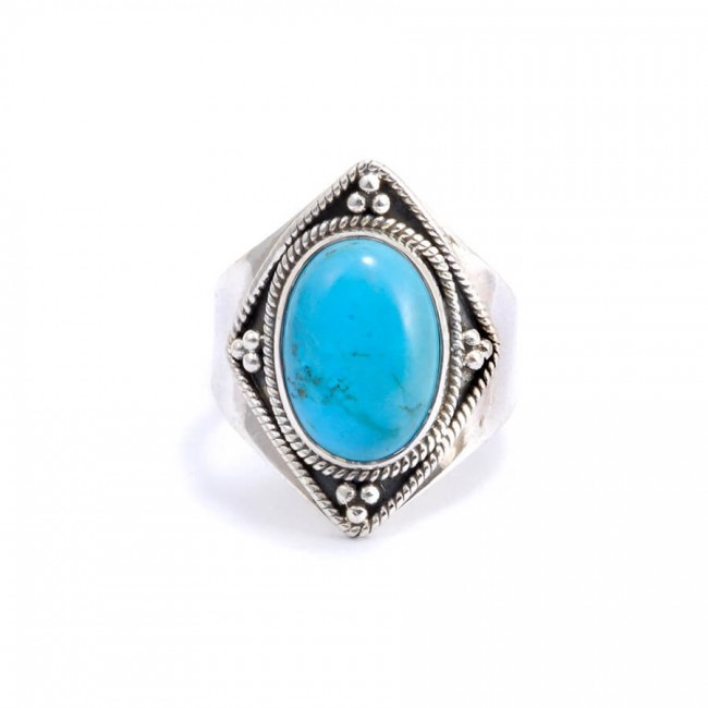 Bague argent et pierre Chakra - BIJOUX ARGENT - Boutique Nirvana