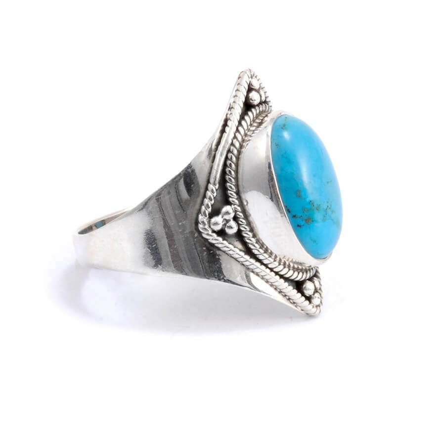 Bague argent et pierre Chakra - BIJOUX ARGENT - Boutique Nirvana