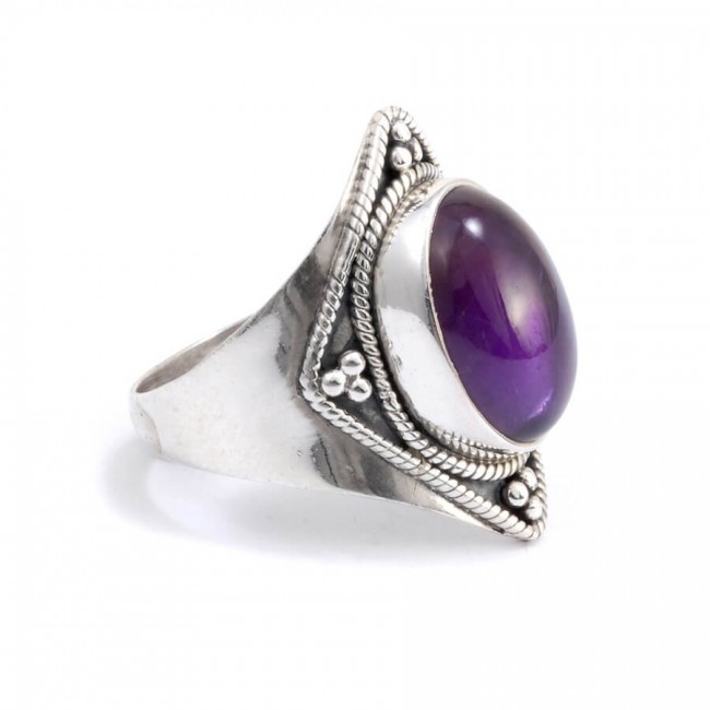 Bague argent et pierre Chakra - BIJOUX ARGENT - Boutique Nirvana