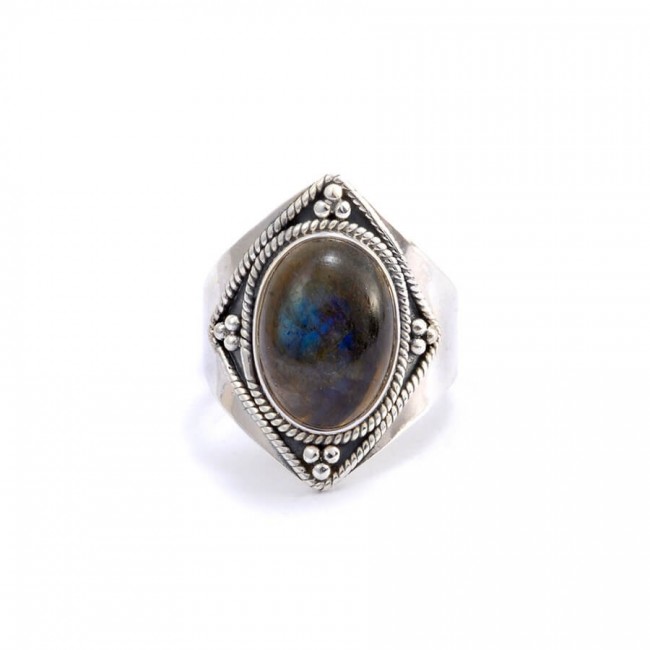 Bague argent et pierre Chakra - BIJOUX ARGENT - Boutique Nirvana