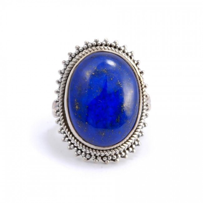 Bague argent avec grosse pierre Satya - Silver Jewellery - Boutique Nirvana