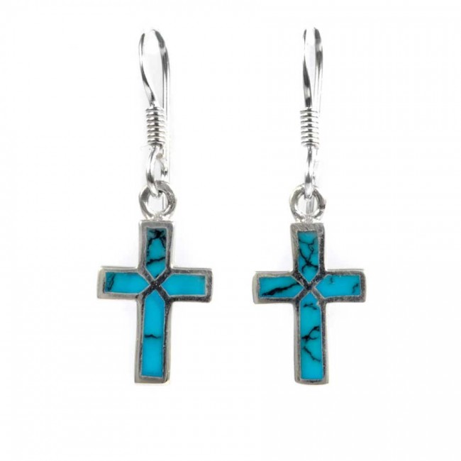 Boucles argent petites croix - Silver Jewellery - Boutique Nirvana