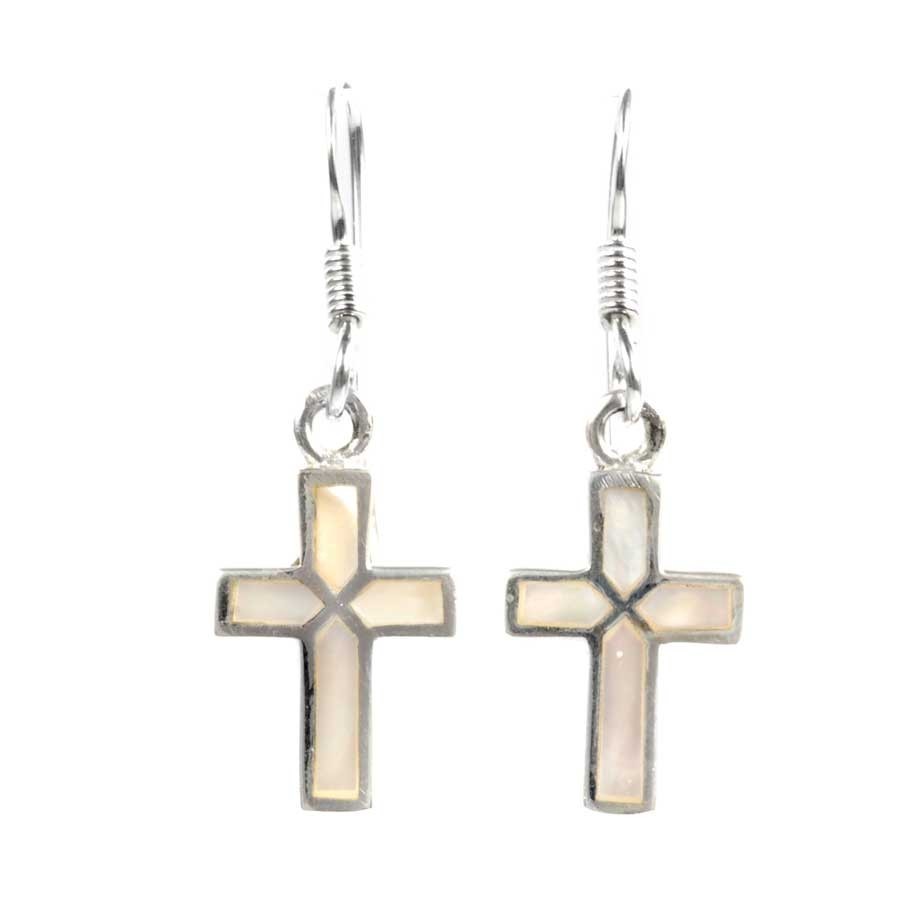 Boucles argent petites croix - Silver Jewellery - Boutique Nirvana
