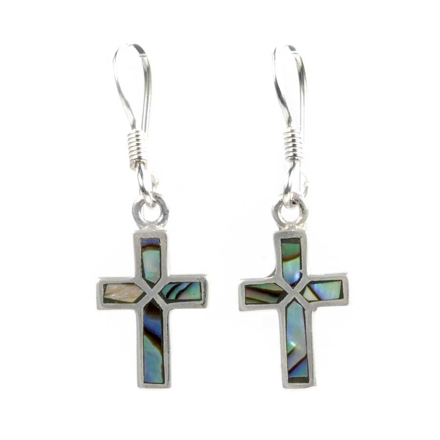 Boucles argent petites croix - BIJOUX ARGENT - Boutique Nirvana