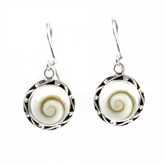 Boucles d'oreilles Ste Lucie argent ouvragée - BIJOUX ARGENT - Boutique Nirvana