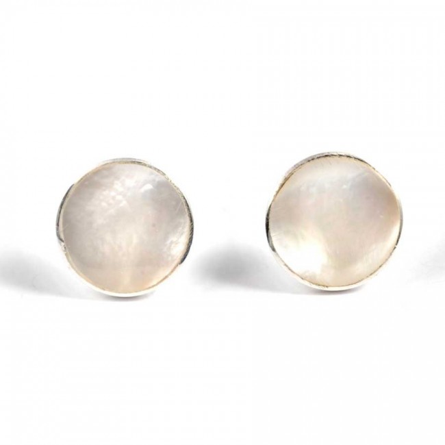 Puces d'oreilles argent et pierre - Silver Jewellery - Boutique Nirvana