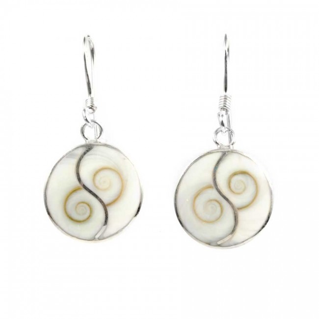 Boucles Yin Yang oeil de Shiva et argent - BIJOUX ARGENT - Boutique Nirvana