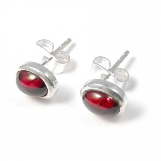 Puces d'oreilles argent et pierre - Silver Jewellery - Boutique Nirvana