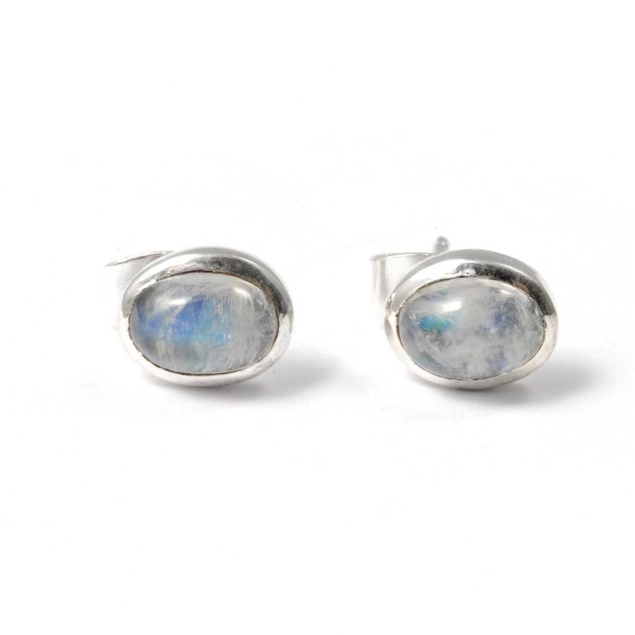 Puces d'oreilles argent et pierre - BIJOUX ARGENT - Boutique Nirvana