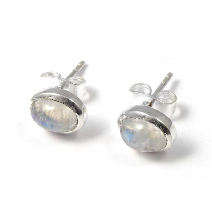 Puces d'oreilles argent et pierre - BIJOUX ARGENT - Boutique Nirvana