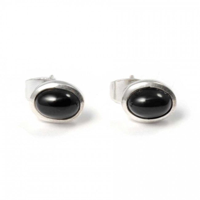 Puces d'oreilles argent et pierre - Silver Jewellery - Boutique Nirvana