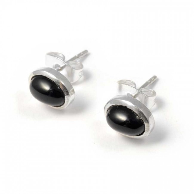 Puces d'oreilles argent et pierre - Silver Jewellery - Boutique Nirvana