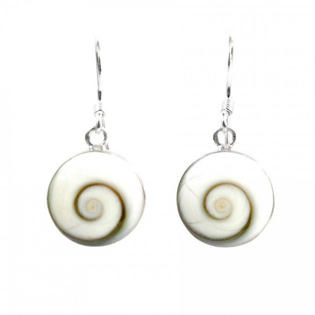 Boucles oeil de Ste Lucie rondes - BIJOUX ARGENT - Boutique Nirvana