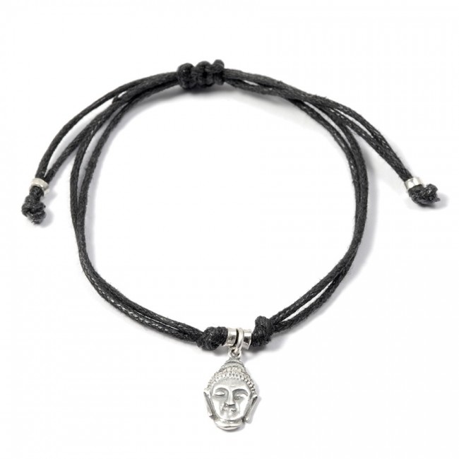 Bracelet cordon charm argent - Silver Jewellery - Boutique Nirvana