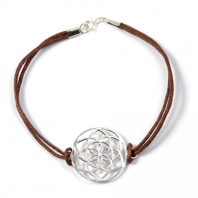 Bracelet fleur de vie en argent - 0 - Boutique Nirvana