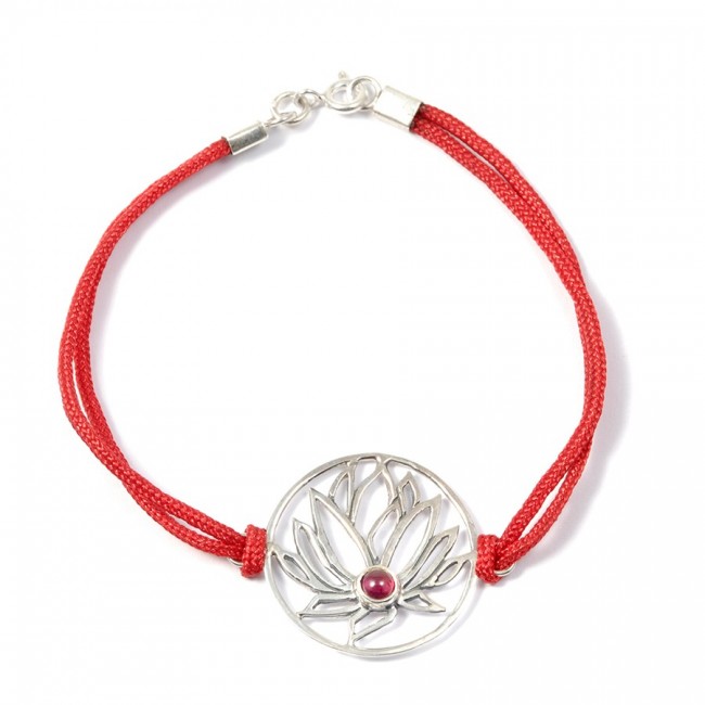 Bracelet cordon fleur de lotus - Home - Boutique Nirvana