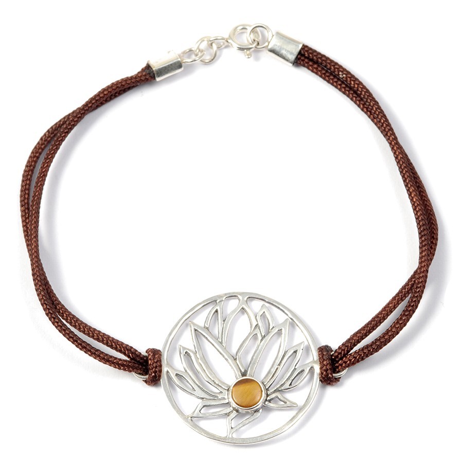 Bracelet cordon fleur de lotus - Home - Boutique Nirvana