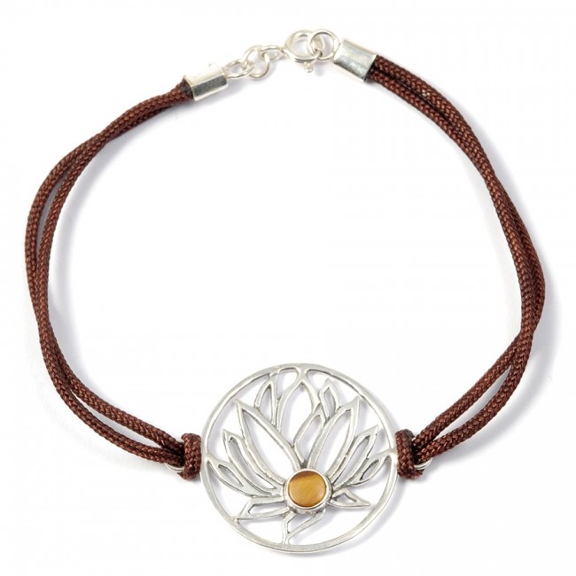 Bracelet cordon fleur de lotus - Home - Boutique Nirvana