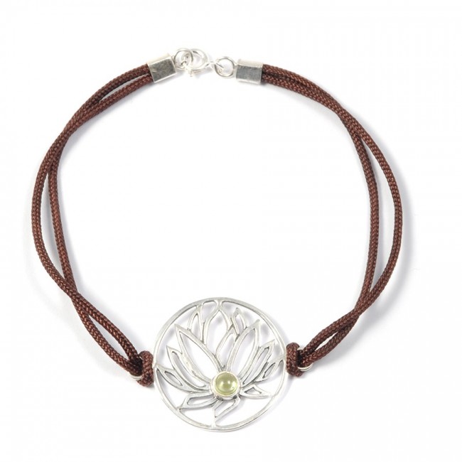 Bracelet cordon fleur de lotus - Home - Boutique Nirvana