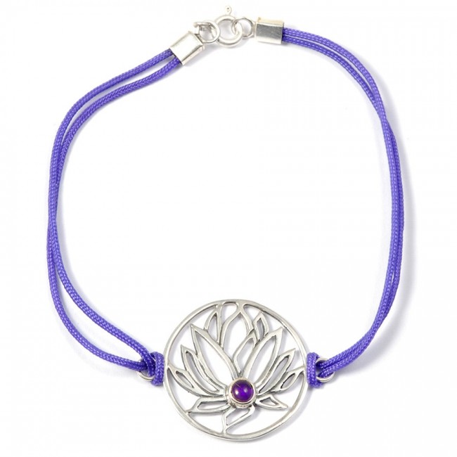 Bracelet cordon fleur de lotus - Home - Boutique Nirvana