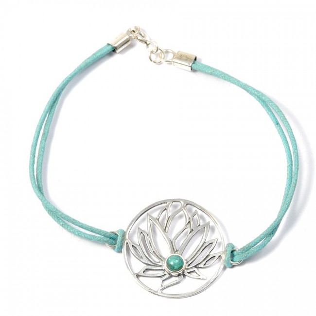 Bracelet cordon fleur de lotus - Home - Boutique Nirvana