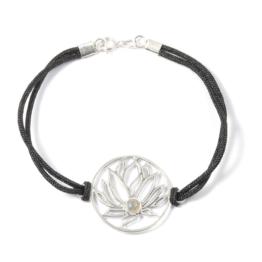 Bracelet cordon fleur de lotus - Home - Boutique Nirvana