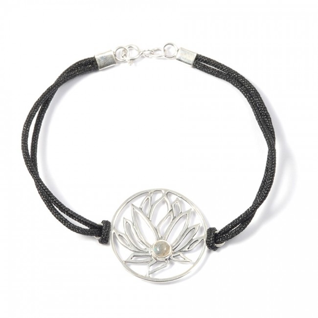 Bracelet cordon fleur de lotus - Home - Boutique Nirvana