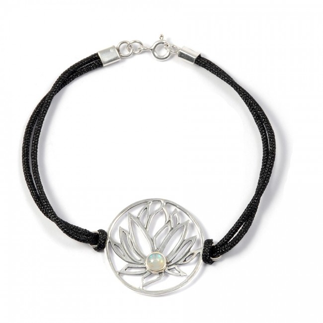 Bracelet cordon fleur de lotus - Home - Boutique Nirvana