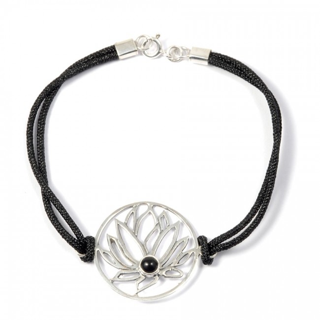 Bracelet cordon fleur de lotus - Home - Boutique Nirvana
