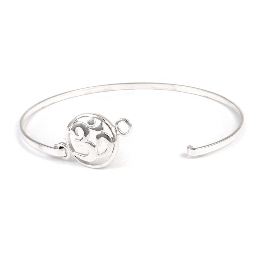 Bracelet argent symbole Om - 0 - Boutique Nirvana