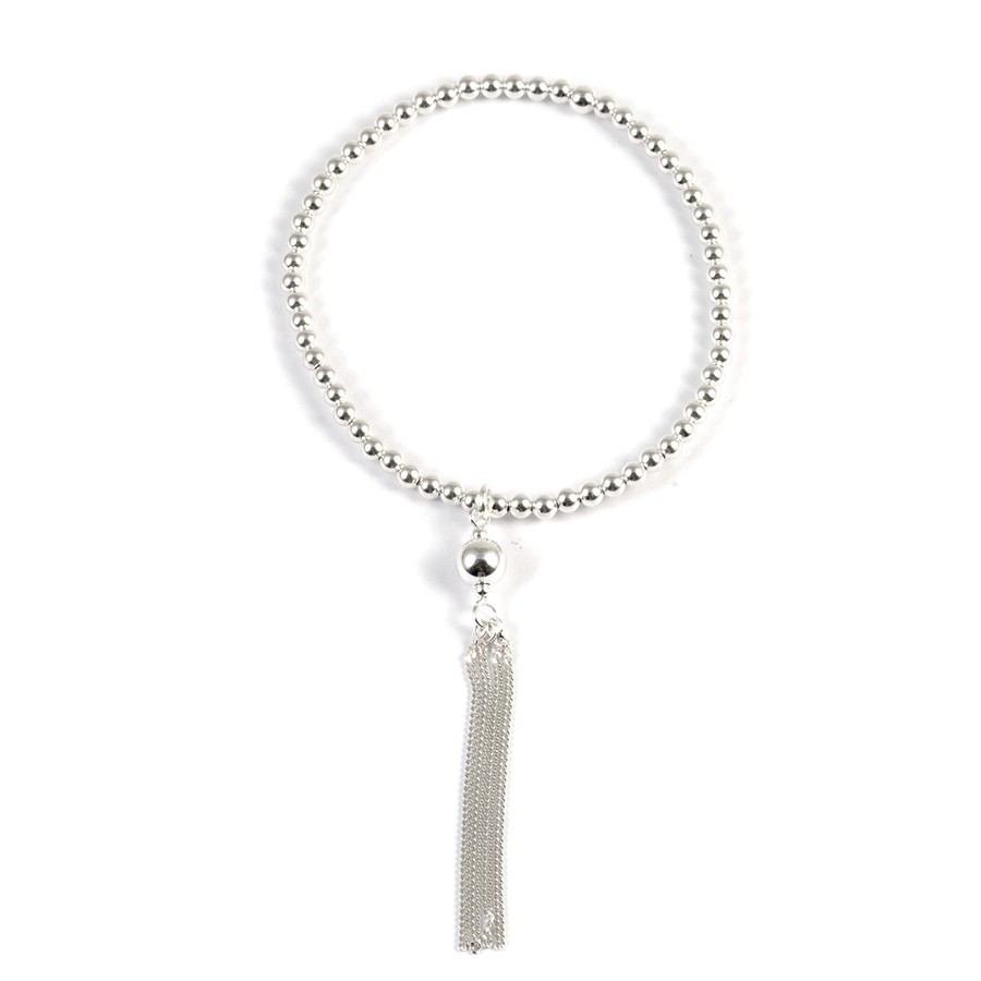 Bracelet argent pompon - 0 - Boutique Nirvana