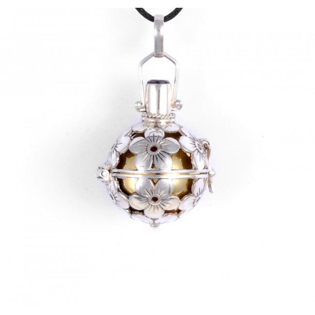 Boule porte-bonheur argent Tiaré - BIJOUX ARGENT - Boutique Nirvana