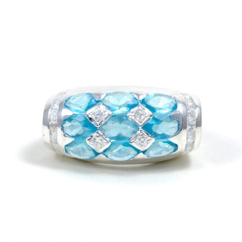 Bague argent et zirconium Raimbow - Silver Rings - Boutique Nirvana 2