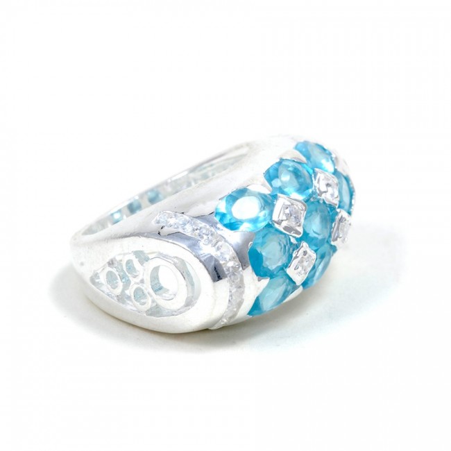 Bague argent et zirconium Raimbow - BAGUES ARGENT - Boutique Nirvana