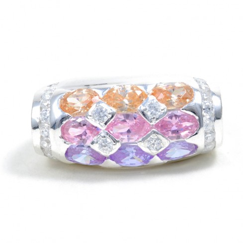 Bague argent et zirconium Raimbow - BAGUES ARGENT - Boutique Nirvana