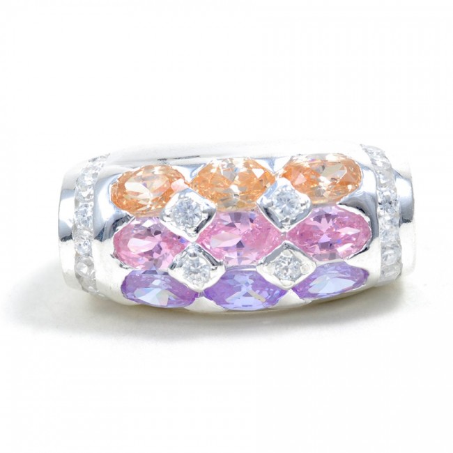 Bague argent et zirconium Raimbow - BAGUES ARGENT - Boutique Nirvana