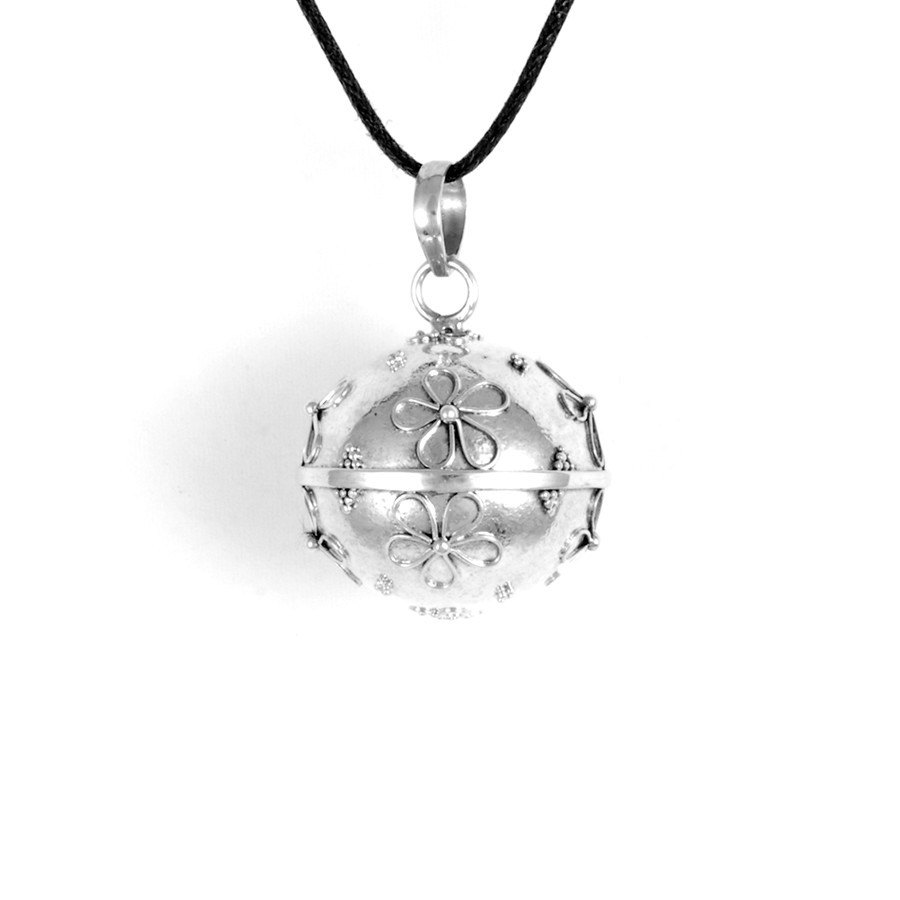 Bola argent Flower power - BIJOUX ARGENT - Boutique Nirvana