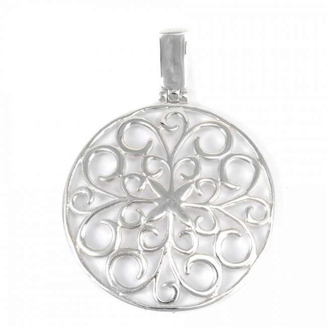 Pendentif argent arabesque - Silver Jewellery - Boutique Nirvana