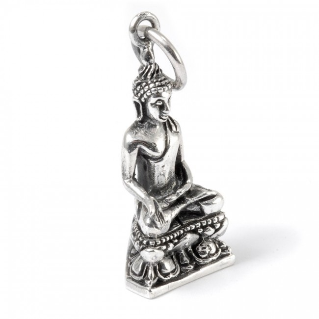 Pendentif Bouddha de l'illumination en argent - Silver Jewellery - Boutique Nirvana